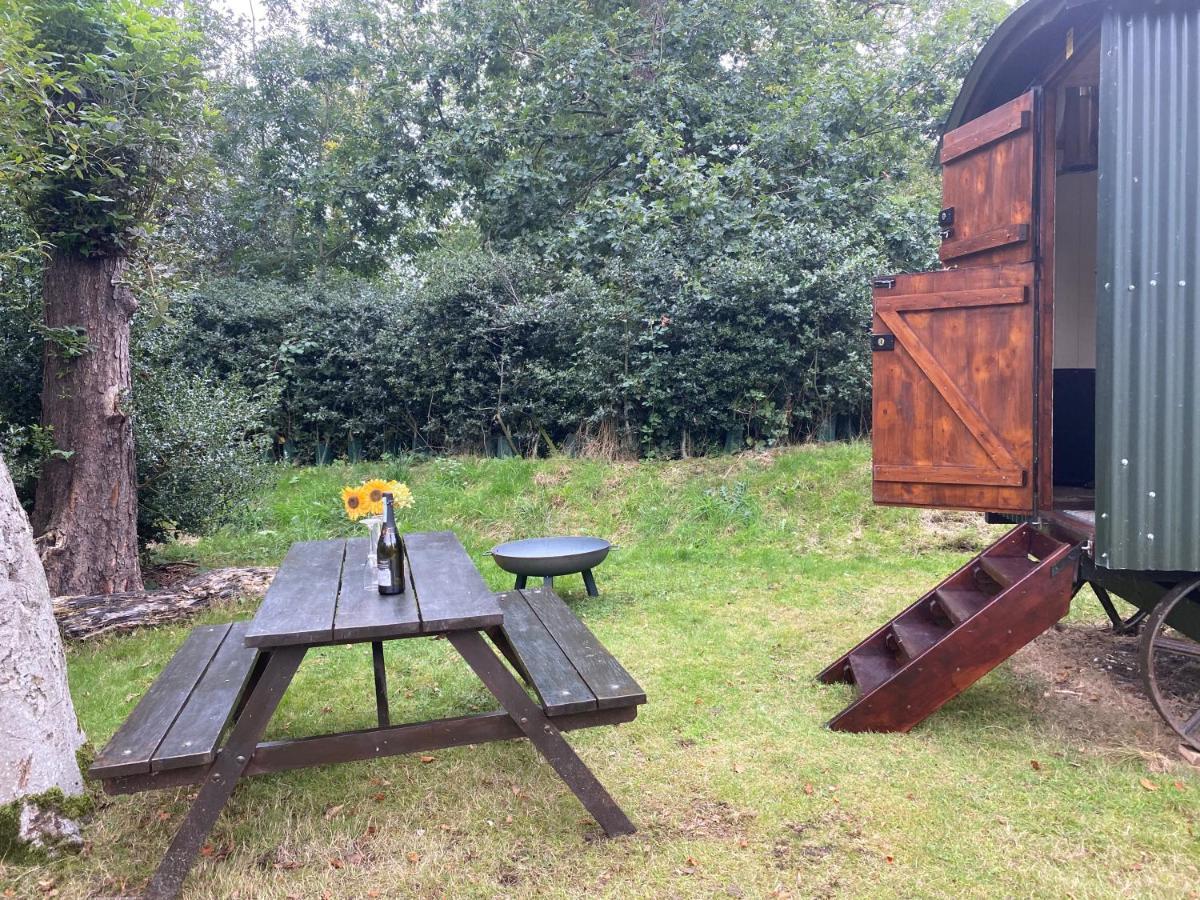 The Shepherd'S Hut - Wild Escapes Wrenbury Off Grid Glamping - Ages 12 And Over Baddiley Exterior photo